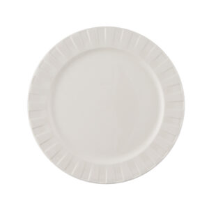 YKOA PLATO LLANO Ø25CM PORCELANA BLANCO